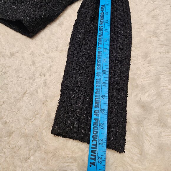 Worthington X Jason Bolden Women's Black Tweed Two Buttons Jacket - Picture 6 of 11